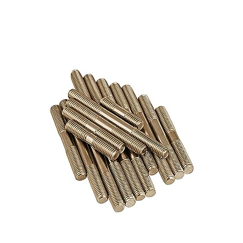 KSeSii 10 Teile/los Titan Doppel End Stehbolzen M6 Und M8 * 60/80/100/120-200MM doppelgewinde Gewinde Dübel Schraube Ti Doppel(M6x30(30PCS)) von KSeSii
