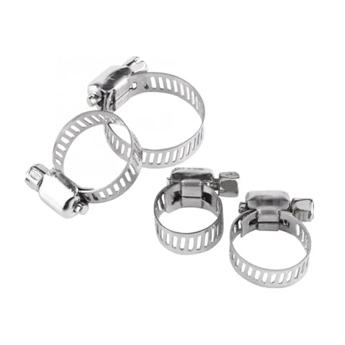KSeSii 10 stücke Eisen Verzinkt Einstellbare Antriebsschlauchschelle Kraftstoffleitung Wurmgröße Getriebeschelle Rohrschelle Rohr Fasterner 8mm Federrohrschelle(10-16mm one-line) von KSeSii