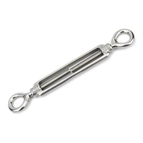 KSeSii 5 Stück OC 304 Edelstahl Hochfeste Haken- und Ösenspanner für Segel Rigs Stahlseilspanner (Type2 O-O, M10) von KSeSii