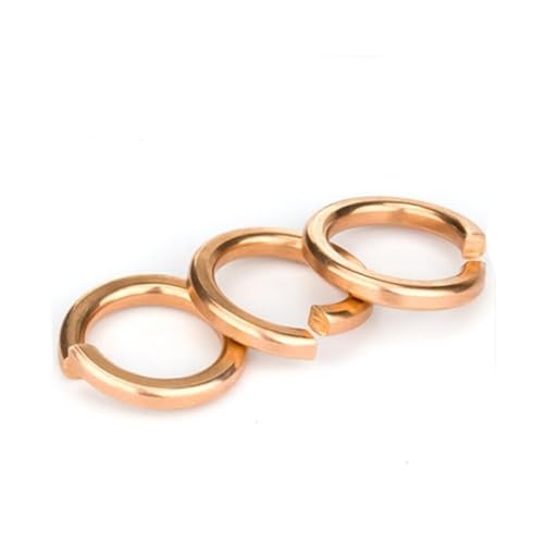 KSeSii 50 stücke 20 stücke 10 stücke 5 stücke M3 M4 M5 M6 M8 M10 M12 Feder Bronze Kupfer Messing Split Federring(M6 20pcs) von KSeSii