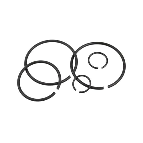 KSeSii Drahtwellen-Klemmring, 70 Mangan-Stahldraht-Halterung, Anschlagring, Klemmfeder, äußere Karte, Typ C-Haltering M4-M140(M26 (20PCS)) von KSeSii