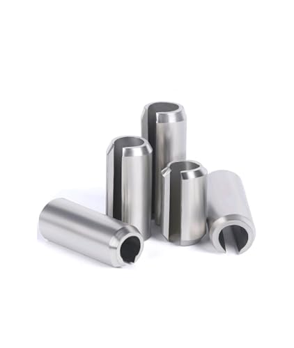 KSeSii Dübel M1.5 M2M2.5 M3 M3.5 M4 bis M10 304 Edelstahl Positionierungsfeder Elastischer zylindrischer Splint Dübelspannstift(M2 (50pcs),8mm) von KSeSii