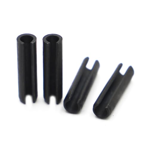 KSeSii M1.5 M2 M2.5 M3 M4 M5 M6 M8 M10 Schwarzer Stahl Elastischer Splint Zylindrischer Positionierungs-Spannstift GB879(M2.5 50pcs,10mm) von KSeSii