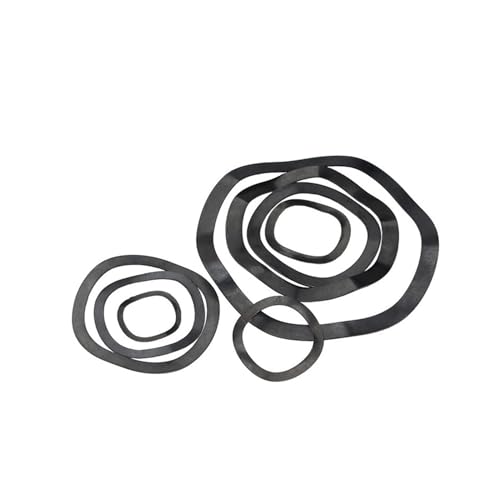 KSeSii M3 M4 M5 M6 M8 M10 M12 M14 M16 M19 -M118 Kohlenstoffstahl Drei Wellenkamm Wellentyp Dichtung Wellenscheibe Federscheibe(M6x11x0.3mm-50pcs) von KSeSii