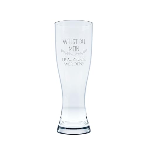 Leonardo Weizenbierglas Willst du mein Trauzeuge werden? - Geschenkidee, Trauzeugen Frage, Hochzeit, bester Freund, Geschenk Trauzeuge von KT-Schmuckdesign