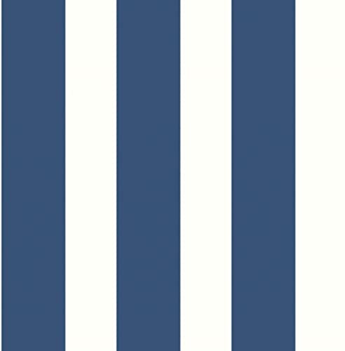 Selbstklebende Tapeten | Streifen Tapeten| Designer Stripe | Weiss Blau von KT·EXCLUSIVE WALL FASHION