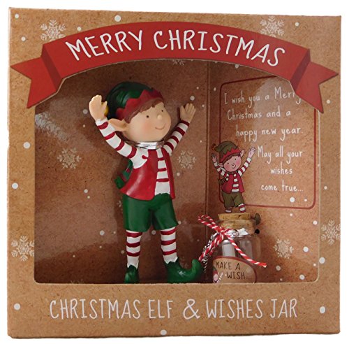 Toyland Weihnachten Standing Elf & Wünsche Jar - Special Stocking Fillers - Wichteln von Toyland