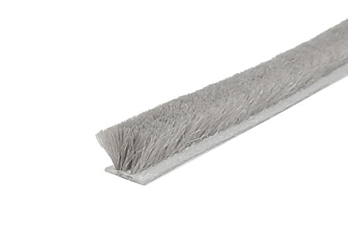 SP 4,8 x 5 mm x 10 m Velourbürste grau, Bürstendichtung von KTB