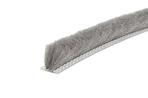 SP 6,7 x 8 mm x 50 m Velourbürste grau , Bürstendichtung von KTB