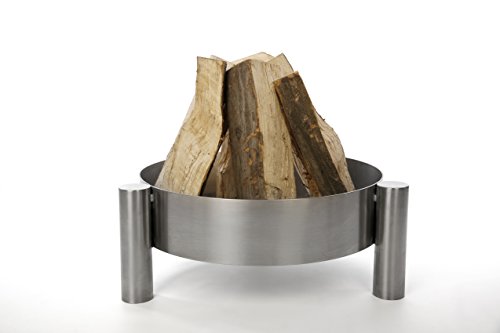 KTC Tec Profi Edelstahl Feuerschale 70 cm Garten Feuerstelle Feuerkorb Pflanzschale Klöpperboden Terrasse von KTC Tec