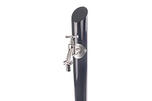 KTC Tec TRINKWASSER Wassersäule TSRS 1010 Anthrazit, Wasserzapfsäule Wasserzapfstelle Gartenzapfstelle Zapfstelle Zapfsäule Bewässerung Garten Spender, rund von KTC Tec