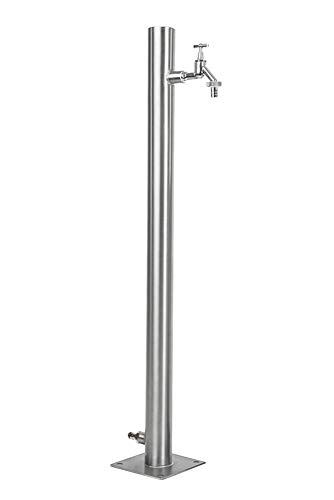 KTC Tec Wassersäule Edelstahl V2A Garten Brunnen Zapfsäule Wasserzapfsäule Wasserverteiler Zapfstelle SRG-650 von KTC Tec