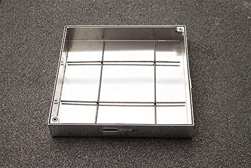 Schachtabdeckung Aluminium SAP-90/8A Schachtdeckel auspflasterbar 900x900 befliesbar bepflanzbar befüllbar wasserdicht Höhe 80mm von KTC Tec