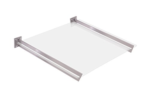 Vordachhalter Edelstahl VL-850 (1 Paar) Schlitz Vordachsystem Vordach Vordachträger Edelstahlvordach Glasvordach Türvordach Haustür Halter von KTC Tec