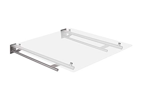 Vordachhalter Edelstahl VR800 (1 Paar) Rundrohr Vordachsystem Vordach Vordachträger Edelstahlvordach Glasvordach Türvordach Haustür Halter von KTC Tec