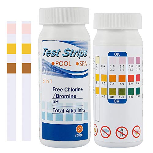 100 Stück Pool Teststreifen Einfache Unterscheidung 3 in1 Ph Test Paper Whirlpool PH Teststreifen Poolwasser Wassertester für PH-Wert Freies Chlor/Brom Gesamt-Alkalinität Teststreifen Pool Tester 100 Stück Pool Teststreifen Einfache Unterscheidung 3 in1 Ph Test Paper Whirlpool PH Teststreifen Poolwasser Wassertester für PH-Wert Freies Chlor/Brom Gesamt-Alkalinität Teststreifen Pool Tester von KTCINA