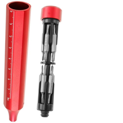 12 in 1 Tragbares Feinmechaniker Werkzeug Set 14.5 cm Alu Feinmechaniker Schraubendreher Magnetisch Präzisions Bits Min Schraubenzieher Werkzeug Satz Reparatur Werkzeug für Handy Laptop PC Brille Uhr von KTCINA