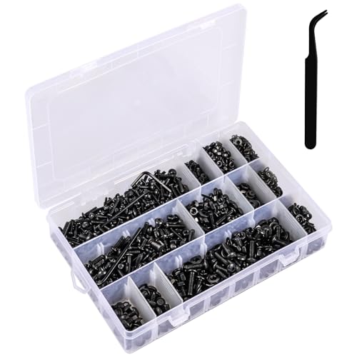 2415 Stk M2 M3 M4 M5 Schrauben Set Hochfestes Material Senkkopfschrauben Muttern Set Flachkopfschrauben und Muttern Set Kreuzschlitz Maschinenschrauben Sortiment Kit mit Unterlegscheiben Set 2415 Stk M2 M3 M4 M5 Schrauben Set Hochfestes Material Senkkopfschrauben Muttern Set Flachkopfschrauben und Muttern Set Kreuzschlitz Maschinenschrauben Sortiment Kit mit Unterlegscheiben Set von KTCINA