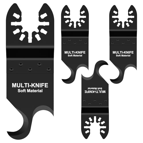 4 Pcs Multitool Sägeblätter 9,5 x 4,5 x 3,2 cm Ultra Präzises Schneiddesign Stabil langlebige Multi-Messer Hakenmesserklinge Multifunktionswerkzeug Haken sägeblatt für weiche Materialien PVC-Teppich 4 Pcs Multitool Sägeblätter 9,5 x 4,5 x 3,2 cm Ultra Präzises Schneiddesign Stabil langlebige Multi-Messer Hakenmesserklinge Multifunktionswerkzeug Haken sägeblatt für weiche Materialien PVC-Teppich von KTCINA