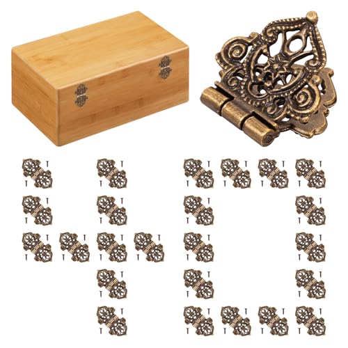 40 Stück Dekorative Scharniere Antik Doppeltüren Scharniere Möbel Schubladentür Abnehmbare Vintage-Stil Möbelscharnier Universal Zinklegierung Türbeschläge Zierscharniere Möbelband Stilbänder (Kupfer) 40 Stück Dekorative Scharniere Antik Doppeltüren Scharniere Möbel Schubladentür Abnehmbare Vintage-Stil Möbelscharnier Universal Zinklegierung Türbeschläge Zierscharniere Möbelband Stilbänder (Kupfer) von KTCINA