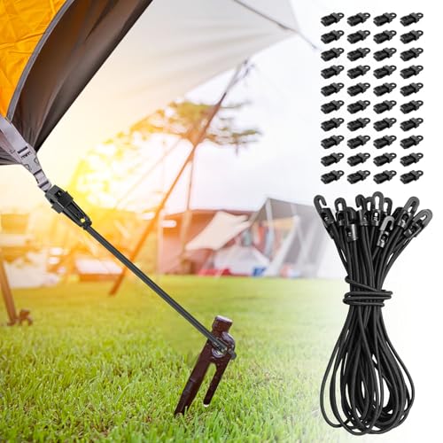 40 Stück Tarp Clips Set 8 x 2,5 cm Einstellbar Heavy Duty Tarp Clips 25 cm Tarp Clip Clamp Planenclips Zeltklammern Heavy Duty Hochleistungs-Plane Clips Set für Plane Zelt Abdeckungen Markisen Banner von KTCINA