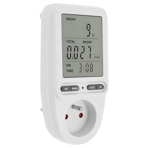 CSL - Energiekostenmessgerät 3' großes Display 3680W 16A Stromverbrauchszähler Stoßfest Stromkostenmessgerät Power Meter for Socket Strommessgerät Energiekostenmessgerät Elektrizitäts Analysator CSL - Energiekostenmessgerät 3' großes Display 3680W 16A Stromverbrauchszähler Stoßfest Stromkostenmessgerät Power Meter for Socket Strommessgerät Energiekostenmessgerät Elektrizitäts Analysator von KTCINA