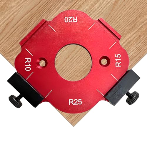 Eckradius-Frässchablonen R10 R15 R20 R25 Frässchablone Runde Ecken Aluminiumlegierung Anti-Rost Radius Jig Router Templates für Vielzahl DIY-Holzbearbeitungsprojekte Eckradius-Frässchablonen R10 R15 R20 R25 Frässchablone Runde Ecken Aluminiumlegierung Anti-Rost Radius Jig Router Templates für Vielzahl DIY-Holzbearbeitungsprojekte von KTCINA