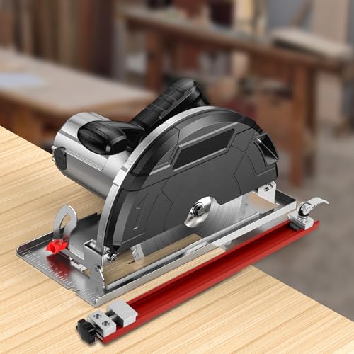 Einstellbare Basisführung für Schneidemaschinen UltraPräzision Verstellbare Schneidmaschinen Basisführung 360x30x46mm Stabiler Kreissägen Basisführung Adjustable Cutting Machine Base Guide (360mm) von KTCINA