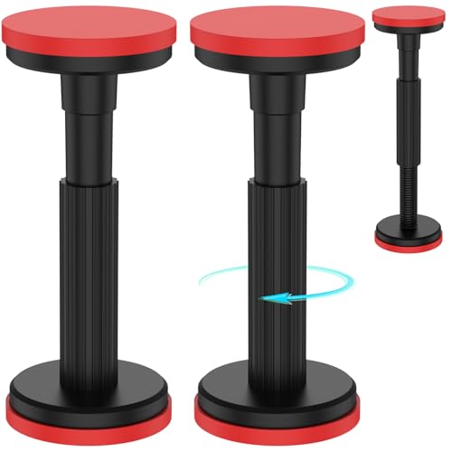 KTCINA 2 Stück Möbelfüße Verstellbar 18-45cm 18 * 10 cm kann bis 200 kg Teleskop Stützstange Stabiler Griff-Durchmesser 31,8 mm Möbelbeine Bettbeine Stützsystem für Schrank Sofa Waschbecken von KTCINA
