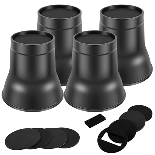KTCINA 4 Stück Möbelerhöher 14cm Möbelerhöhung rutschfest Betterhöhung Stabil Tischerhöher Starken Sofaerhöher Robuste Tisch Erhöhung Füße Furniture Risers für Tische Stühle Sofas usw. von KTCINA