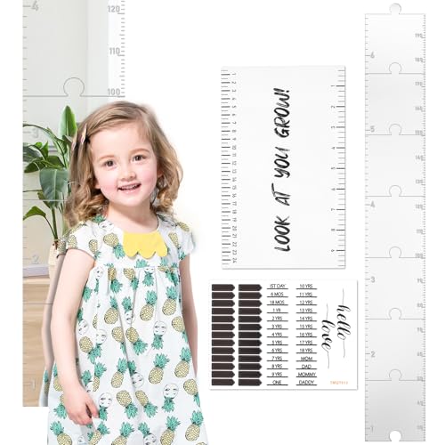 KTCINA Acrylspiegel -Wachstumsdiagramm für Kinder dekorative Faltbare Wandwachstumspiegel vielseitig leicht zu installieren Rätselwachstumspiegel für Home Nursery Wanddekoration von KTCINA