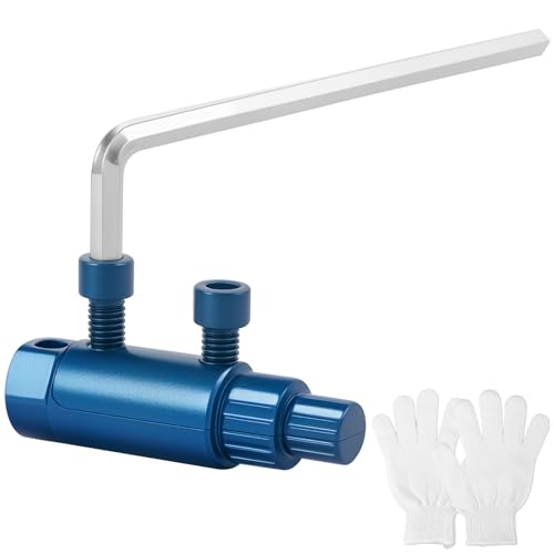 KTCINA Stripped Screw Extractor Metal Broken Pipe Extractor Tool Firm Grip Broken Screw Removal Tool with Ergonomic Handle for Pipe(1,blau) von KTCINA