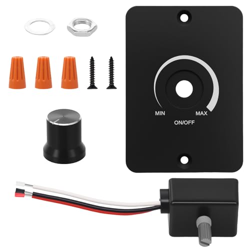 LED Dimmer 12V Feuerfester DC 12V Dimmer PWM LED Dimmschalter Dimmschalter PWM Dimmer Stufenloses Einfache Installation Dimmen 3 Drähte für Lampen Wohnmobil Boot LKW Wohnwagen von KTCINA