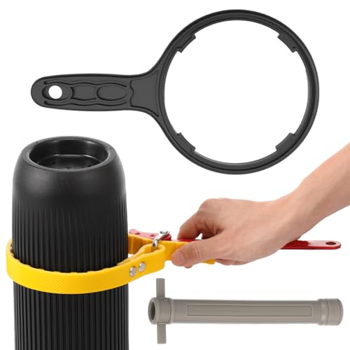 Ölfilterschlüssel Verstellbar Bandschlüssel 32*18cm 46 cm Ultra Bequem Langlebig Wasserfilterschlüssel Schlüssel Bandschlüssel Rutschfest Ölfilter Schlüssel Multifunktionale Gurtzange Gummi Rohrzange von KTCINA