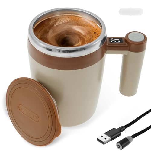Self Stirring Coffee Mug 400 ml Kein Überlauf 200 mA Typ-C-Schnellladung kann 60 min Selbstrührender Kaffeebecher Edelstahl Rutschfest Magic Mug Becher Selbstrührende Tasse Electric Mixing Cup (Stil3) Self Stirring Coffee Mug 400 ml Kein Überlauf 200 mA Typ-C-Schnellladung kann 60 min Selbstrührender Kaffeebecher Edelstahl Rutschfest Magic Mug Becher Selbstrührende Tasse Electric Mixing Cup (Stil3) von KTCINA