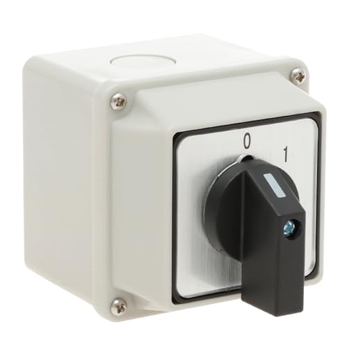 Universal-Drehschalter 37–440 V SZW26-20/D202.2D 660V 20A ON-OFF-ON 3 Positionen 2 Phasen 8 Klemmen Universal Rotary Cam Selector Changeover Switch Rotary Universal Rotary Cam Selector von KTCINA