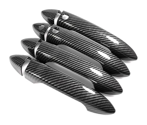 KTGVTPBHBW Auto Türgriff außen Für A&ccord 9. Generation 2013–2017 Einloch-Doppel-Smart-Türgriffabdeckung Kratzfestes Schutzzubehör Außenbecherschutz(Carbon Fiber Pattern) von KTGVTPBHBW