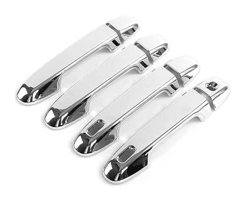 KTGVTPBHBW Auto Türgriff außen Für Aqua Für P10 2012-2021 Einloch-Doppel-Smart-Chrom-Trimm-Türgriffabdeckung Dekorativer Anti-Kratz-Schutz(Electroplating) von KTGVTPBHBW