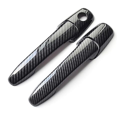 KTGVTPBHBW Auto Türgriff außen Für BT-50 Für J97M Zweitüriger Einloch-Griffabdeckungsbecher Anti-Kratz-Aufkleber 2006-2012(Carbon Fiber Pattern) von KTGVTPBHBW