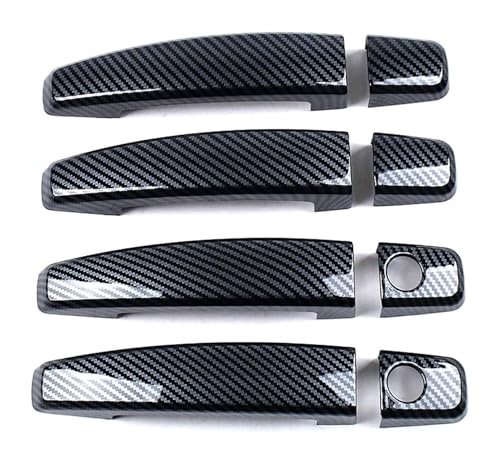 KTGVTPBHBW Auto Türgriff außen Für Buick Lacrosse Dual Hole Türgriffabdeckung - Anti-Kratz-Schutz-Upgrade-Kit Schüsselmodifikationsschutz 2009-2016(Carbon Fiber Pattern) von KTGVTPBHBW