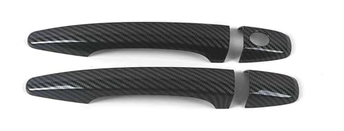 KTGVTPBHBW Auto Türgriff außen Für C4L 2013-2016 Einloch-Außentürgriff Dekorativer Anti-Kratz-Schutzfilm(2 Doors Carbon Fiber Pattern) von KTGVTPBHBW