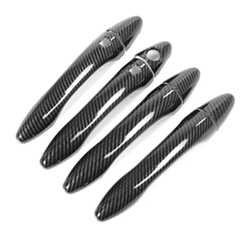 KTGVTPBHBW Auto Türgriff außen Für Kia Für Optima TF 2011–2015 Einzelloch Doppel-Smart-Türgriff-Becherabdeckung Schutzverkleidung Anti-Kratz-Upgrade-Kit(Carbon Fiber Pattern) von KTGVTPBHBW