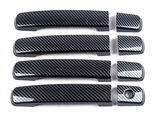 KTGVTPBHBW Auto Türgriff außen Für Maxima Für A34 2004-2008 Einloch-Schutzverkleidungszubehör Kratzfeste Türbechergriffabdeckung(Carbon Fiber Pattern) von KTGVTPBHBW