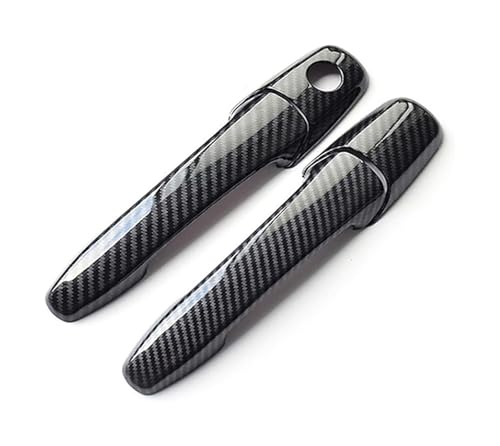 KTGVTPBHBW Auto Türgriff außen Für Mazdaes8 Für MPV LY Einloch-Türgriffabdeckung Dekoratives Zubehör 2005-2016(2 Doors Carbon Fiber Pattern) von KTGVTPBHBW