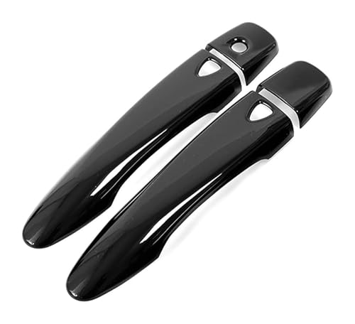 KTGVTPBHBW Auto Türgriff außen Für Micra K14 2017-2022 Einloch-Dual-Smart-Türgriffabdeckung Kratzfeste Schutzfolie Außenbecherschutz(2 Doors Bright Black) von KTGVTPBHBW