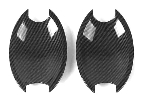 KTGVTPBHBW Auto Türgriff außen Für Pathfinder R51 Einloch-Türgriffabdeckung - Kratzfestes Schutzzubehör Schüsseldekorationsschutz 2005-2012(2 Door Bowls Carbon Fiber Pattern) von KTGVTPBHBW