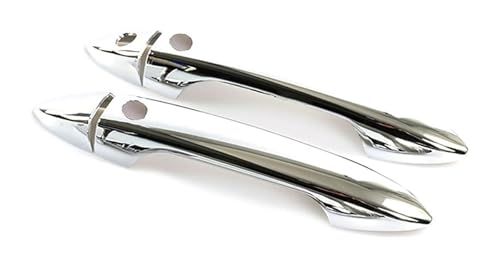 KTGVTPBHBW Auto Türgriff außen Für Ridgeline YK2 YK3 Einloch-Doppel-Smart-Türgriff Anti-Scratch-Armlehnenschutz-Kit 2016-2022(2 Doors Electroplated) von KTGVTPBHBW