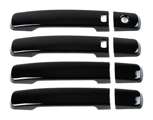 KTGVTPBHBW Auto Türgriff außen Für Teana Für L32 2007-2013 Einloch-Doppel-Smart-Autotürgriff-Ersatzzubehör-Schutz Anti-Kratz(Bright Black) von KTGVTPBHBW