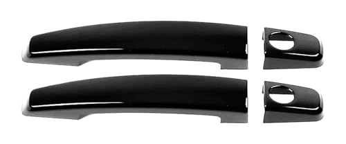 KTGVTPBHBW Auto Türgriff außen Für Volt Dual Hole Türgriffverkleidung Anti-Scratch Armlehne Dekoration Kit Protector 2010-2015(2 Doors Bright Black) von KTGVTPBHBW