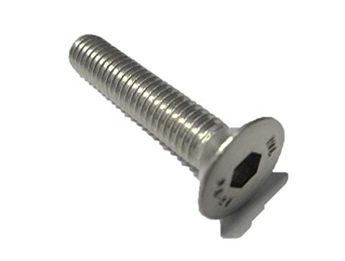 10 Stück Senkkopf Schrauben M6x20 mm - DIN 7991 - A2 Edelstahl - Innensechskant - V2A - Senk - Senkkopfschrauben (10, M6x20 mm) von KTH